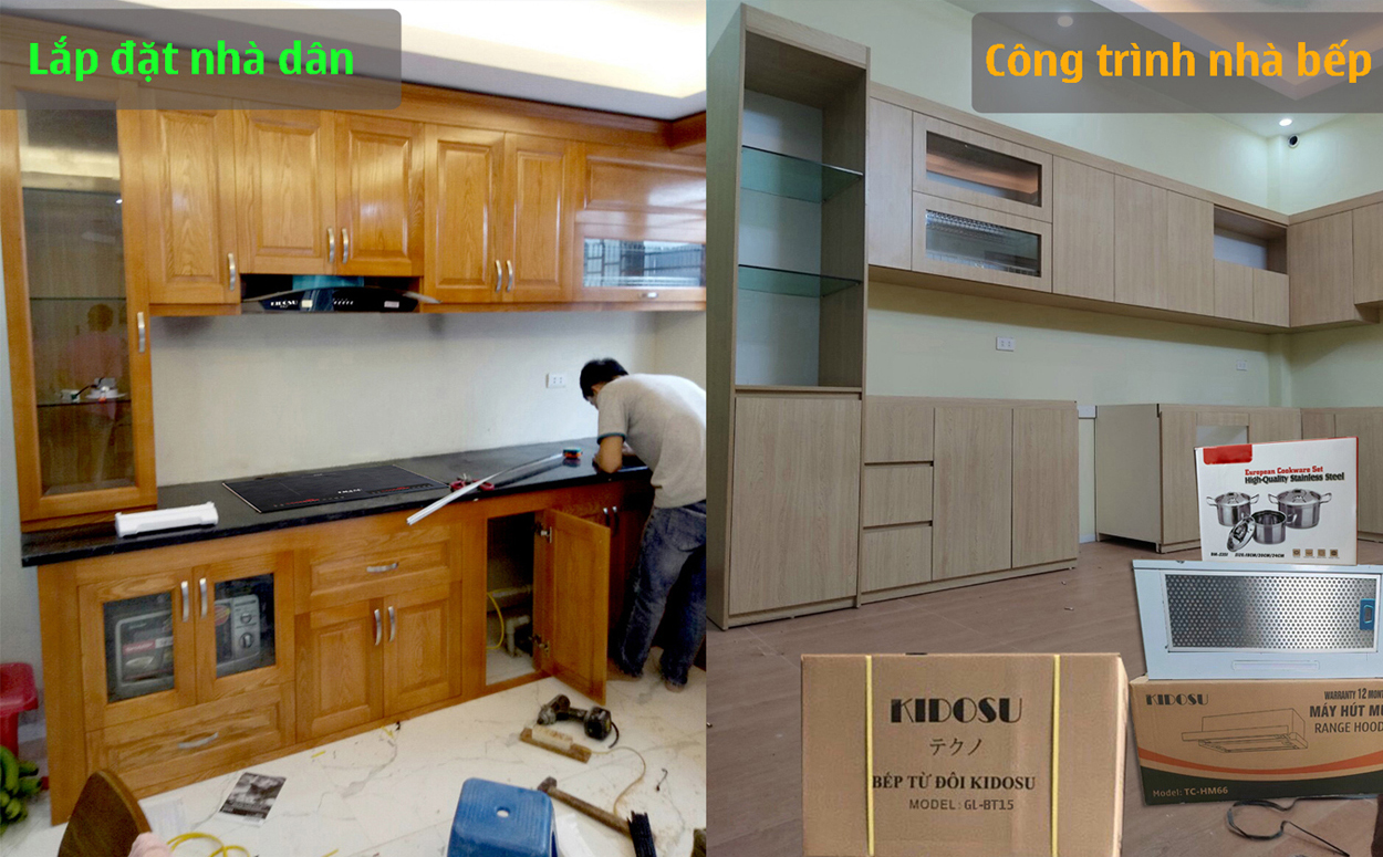 Combo bếp từ đôi Kidosu