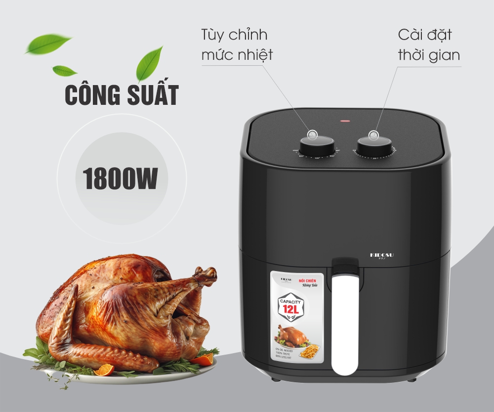 Nồi chiên không dầu Kidosu
