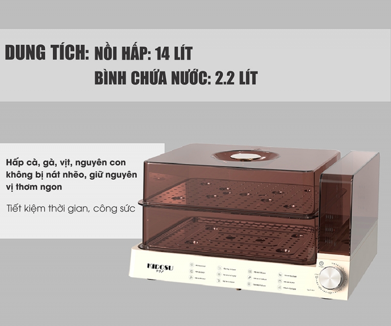 Máy Hấp Điện Đa Năng Kidosu KD-S568