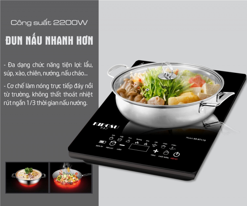 Bếp Từ Đơn Kidosu KD-BT119