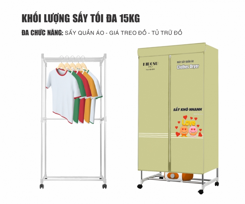 Máy Sấy Quần Áo Kidosu KD-CD25