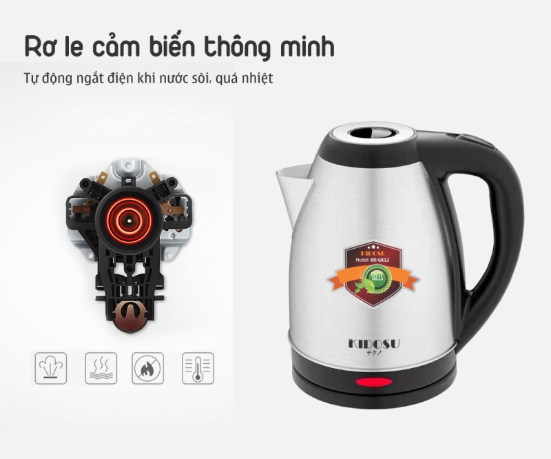 Ấm Siêu Tốc Kidosu KD-GK12