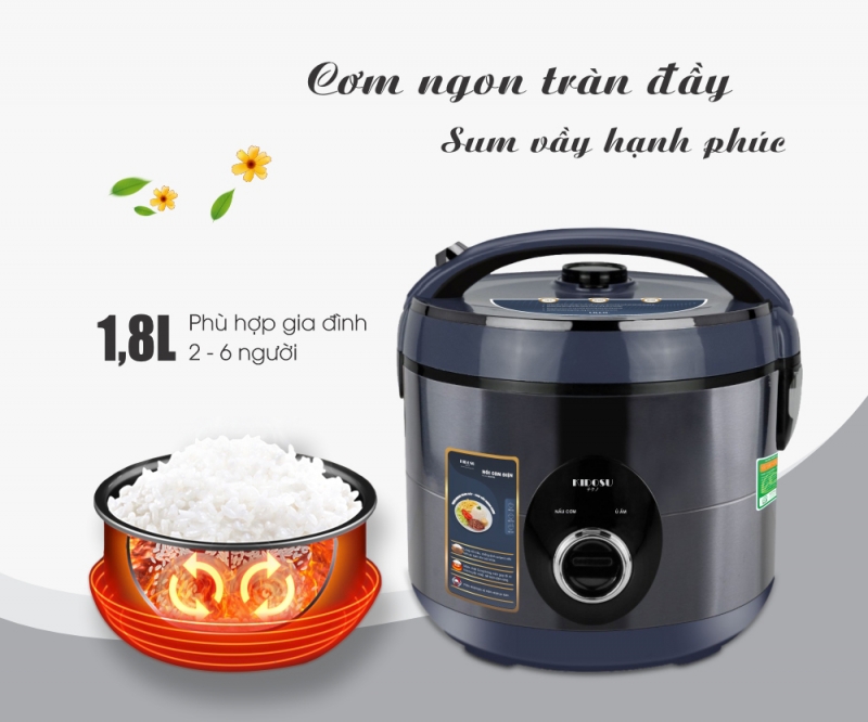 Nồi cơm điện 1.8 Lít Kidosu KD-R18C