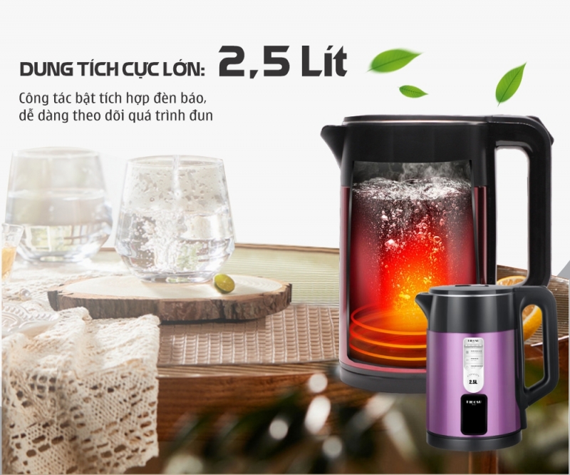 Ấm Siêu Tốc Kidosu Màu Xanh KD-GK23