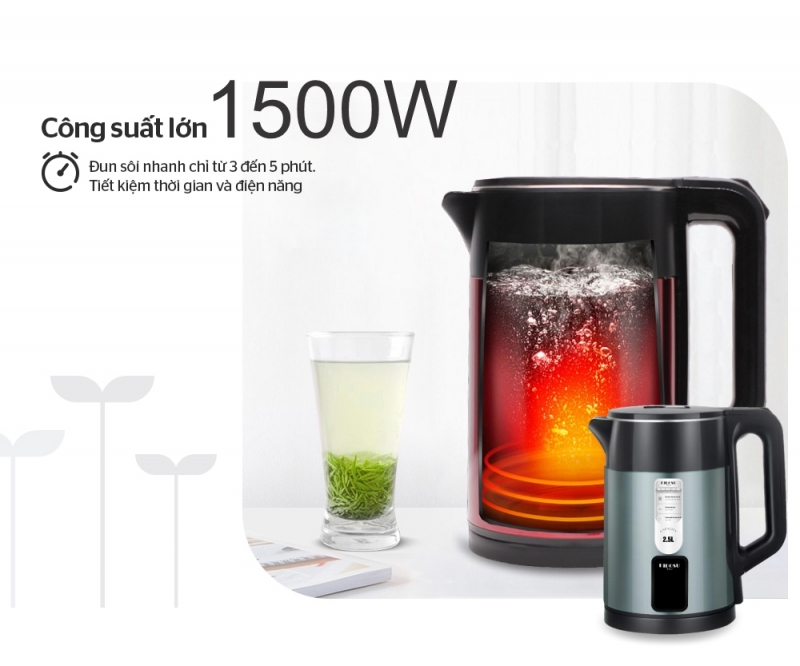 Ấm Siêu Tốc Kidosu Màu Xanh KD-GK23