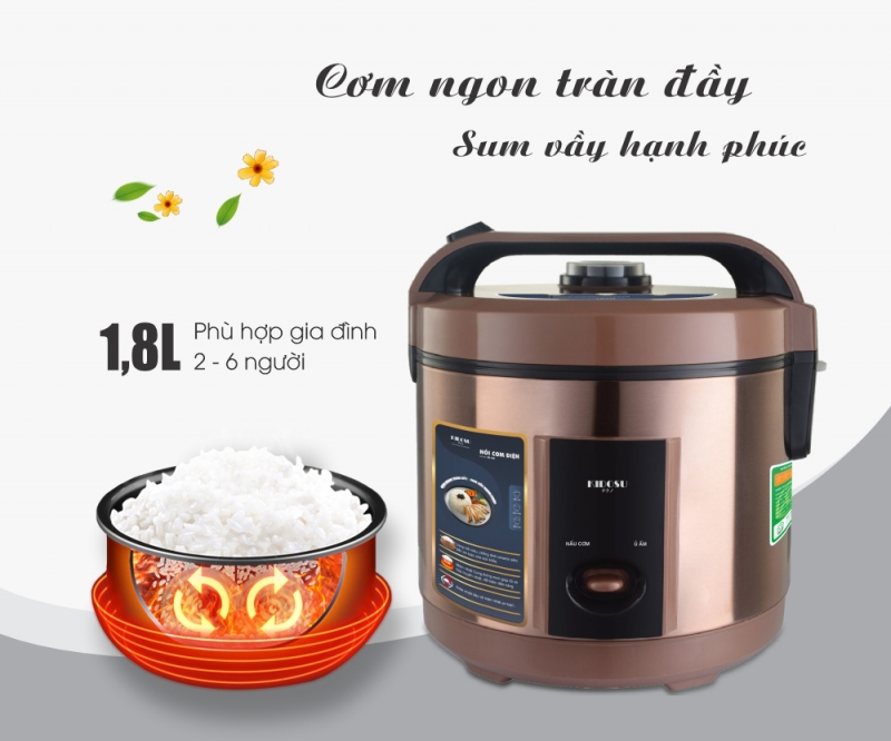 Nồi cơm điện 1.8 Lít Kidosu KD-18N