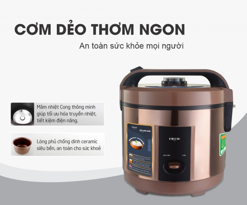 Nồi cơm điện 1.2 Lít Kidosu KD-12N