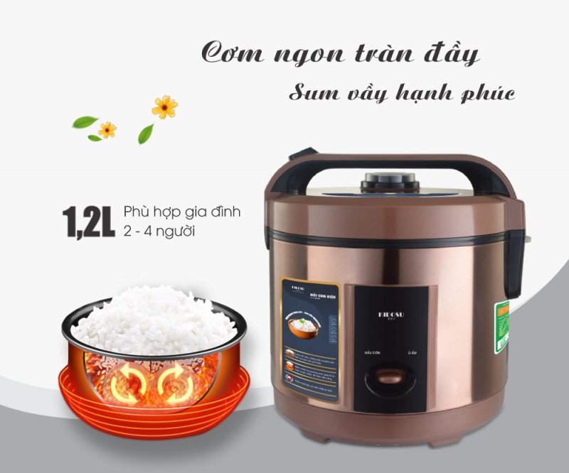 Nồi cơm điện 1.2 Lít Kidosu KD-12N