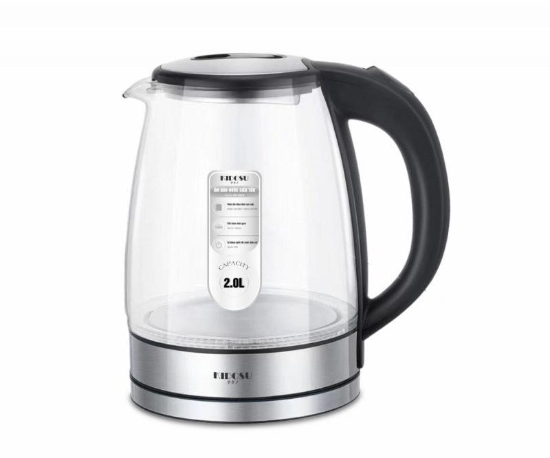 Ấm Siêu Tốc Kidosu Thủy Tinh KD-GK25