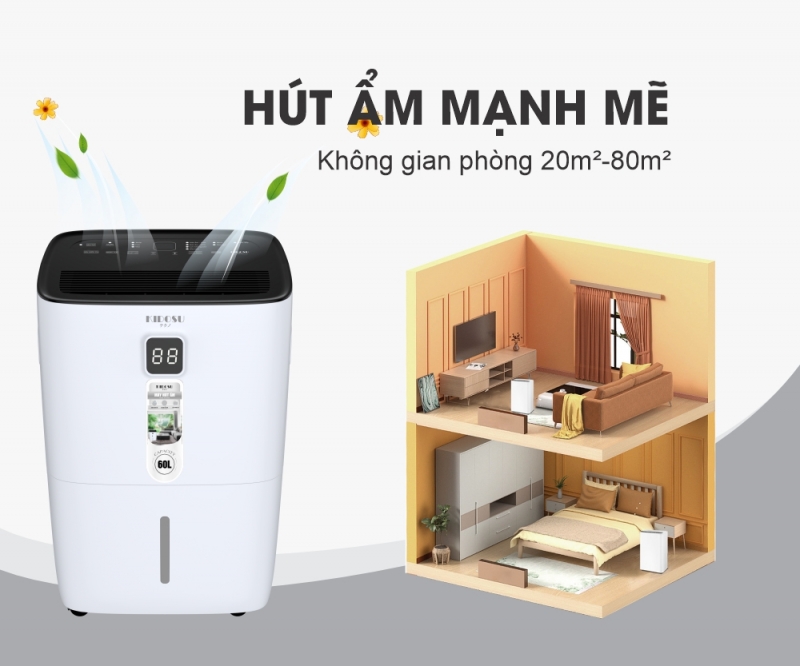 Máy Hút Ẩm 60 Lít Kidosu KD-D60L
