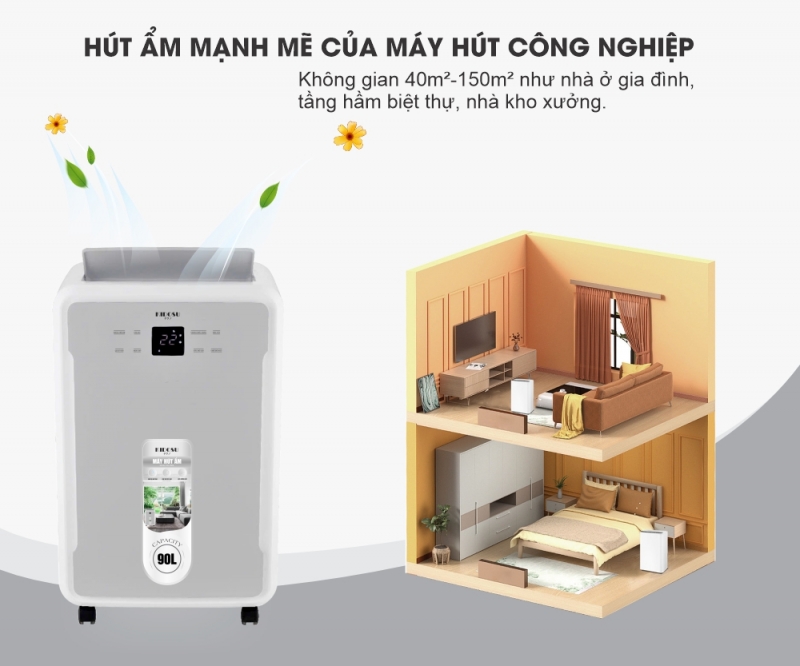Máy Hút Ẩm Kidosu 90 Lít KD-D90L